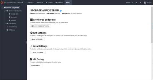 Configure the monitoring of your storage devices from the Web Interface