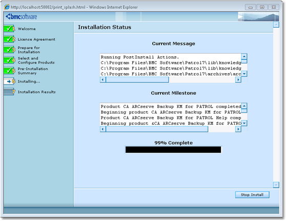 Install-CAArcServe_Status