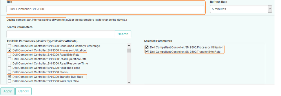 Dashlet_Configure Dell High_Processor