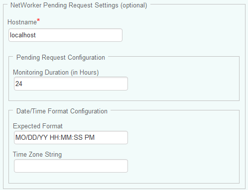 Configuring NetWorker Pending Request