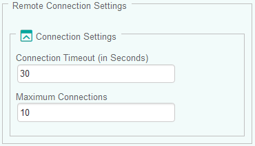 Configuring the Remote Connection Settings