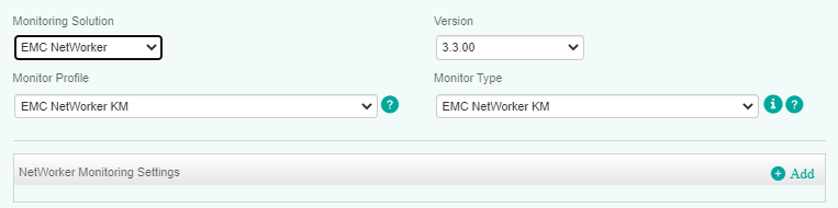 Selecting the Required Monitor Type