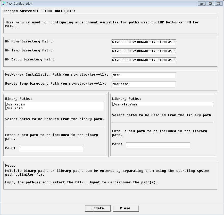 Configuring Paths