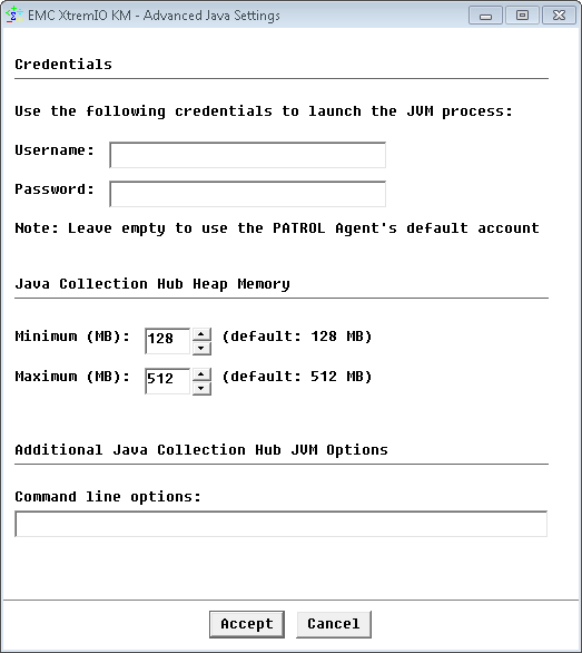 Java Settings Configuration