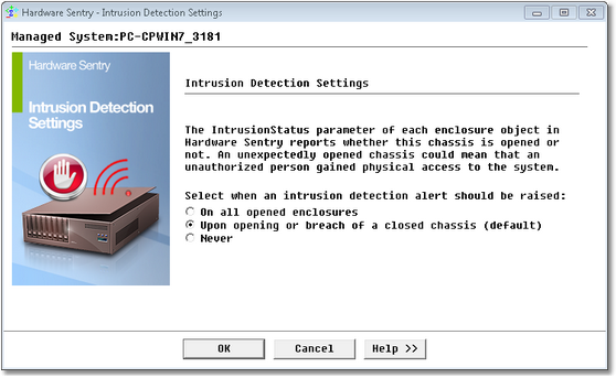 Intrusion Detection Settings