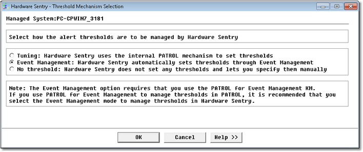 Selecting the Threshold Mechanism