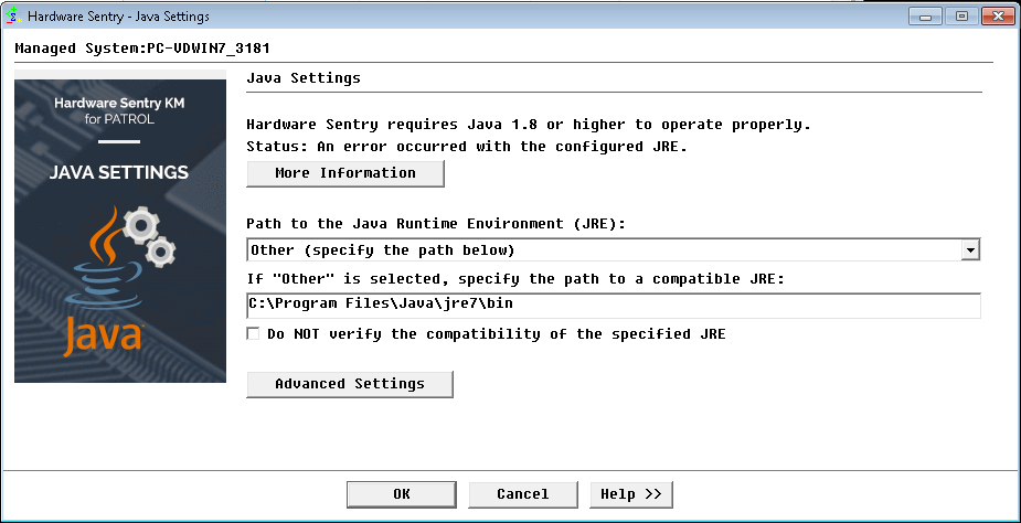 Hardware Sentry KM for PATROL Documentation - Configuring Hardware ...