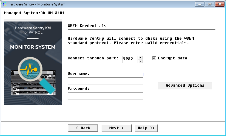 Providing WBEM Credentials