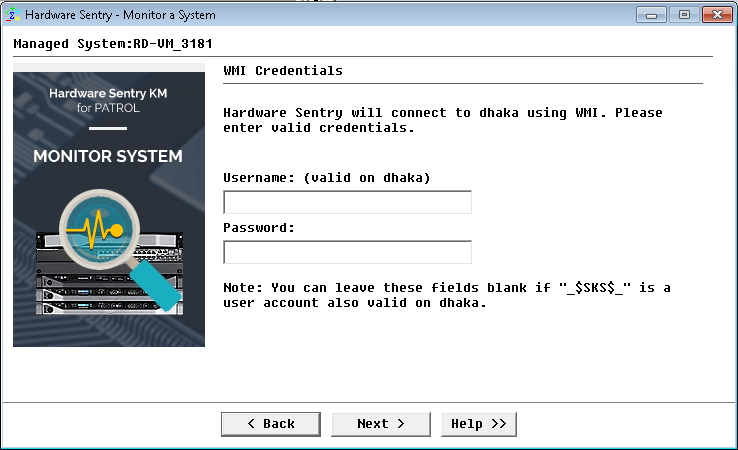 Providing WMI Credentials