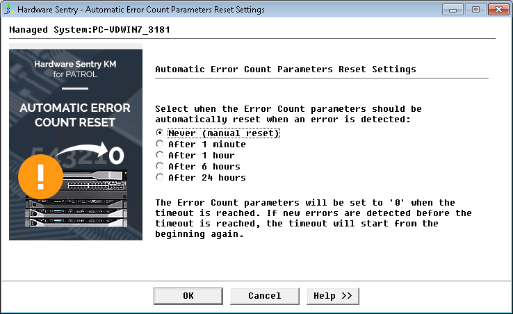 Automatic ErrorCount Reset