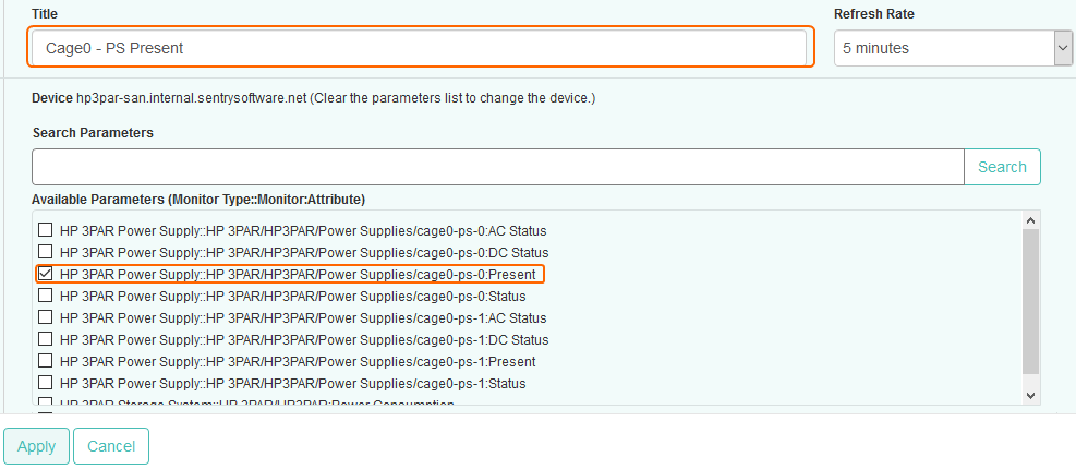 Selecting the Present Parameter