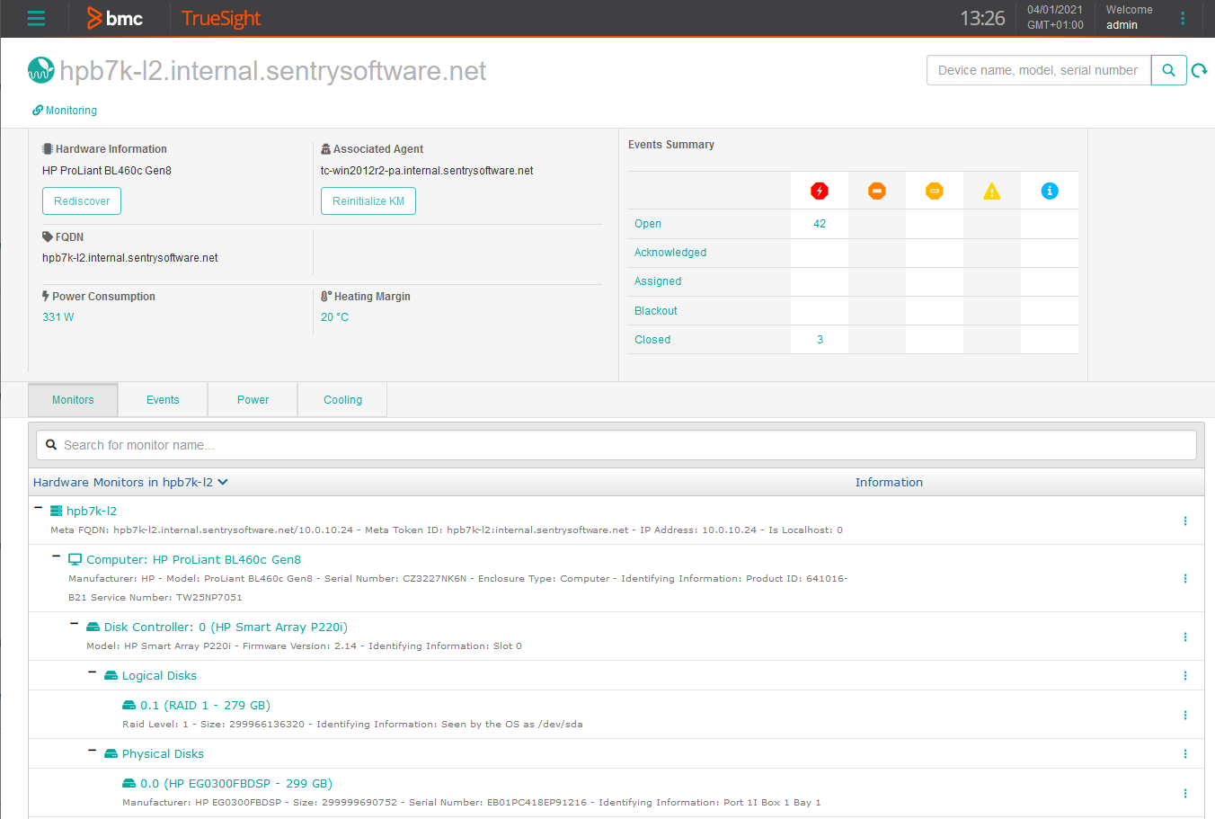 Green IT Features – Hardware Sentry KM for PATROL Documentation