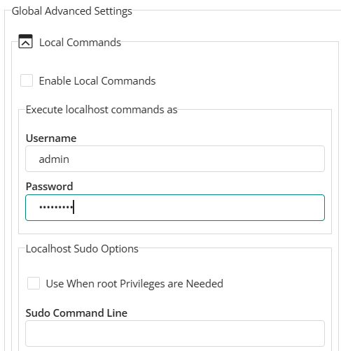 Configuring Local Host Monitoring