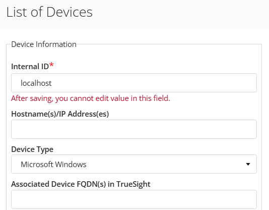 Configuring a device properties