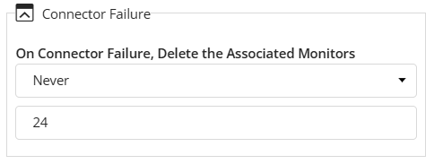 Configuring the Connector Failure Settings