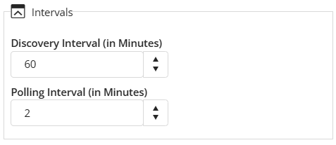 Configuring the Discovery and Polling Intervals