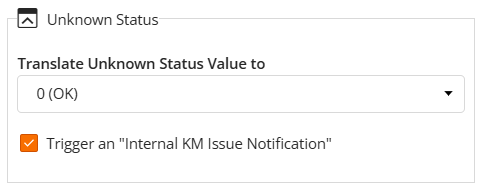 Configuring the Unknown Status