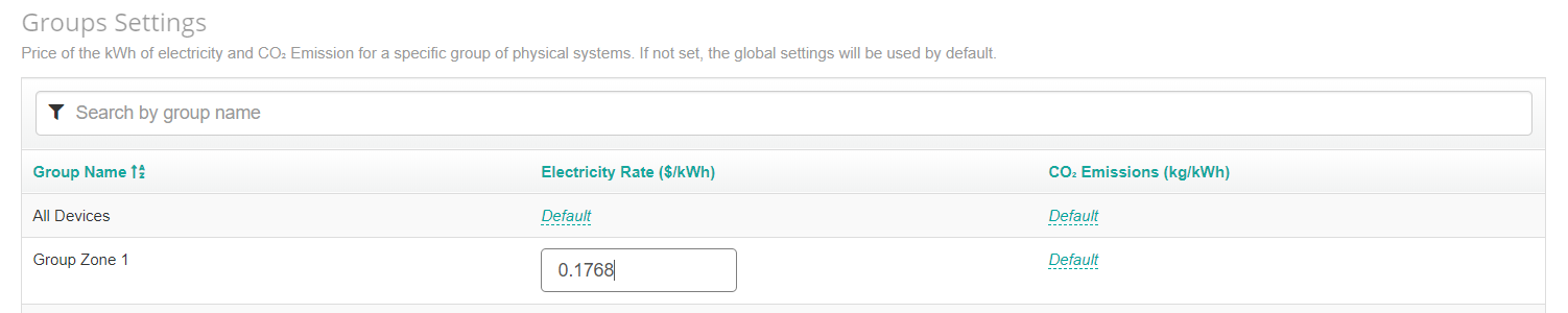 Configuring Group Settings