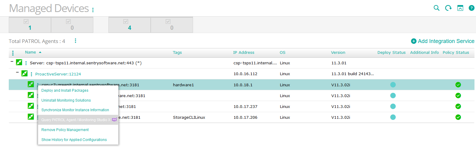 Accessing the Agent Query Tool