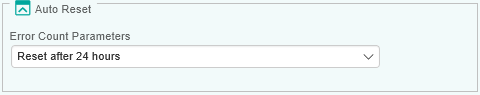 Configuring the Error Count Parameters Auto Reset