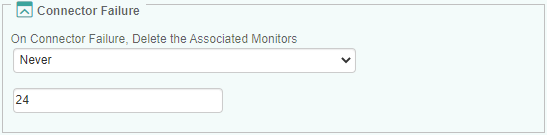 Configuring the Connector Failure Settings