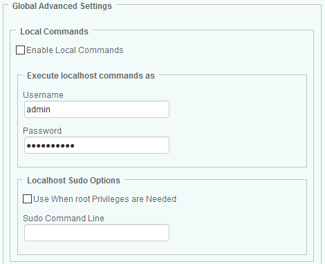 Configuring Local Host Monitoring