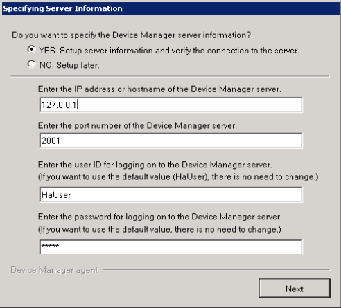 Configuring  Device Manager Agent - 01