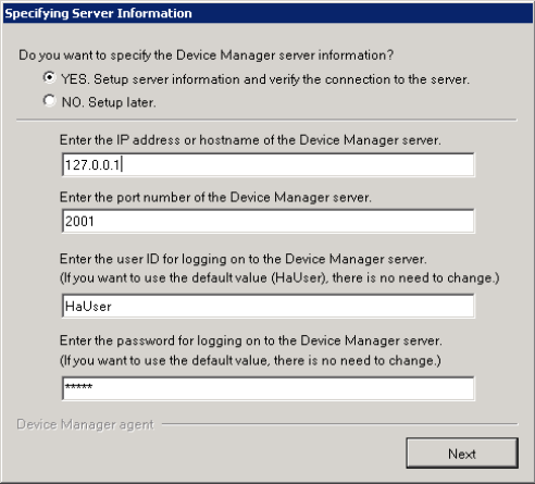 Configuring Device Manager Agent - 01
