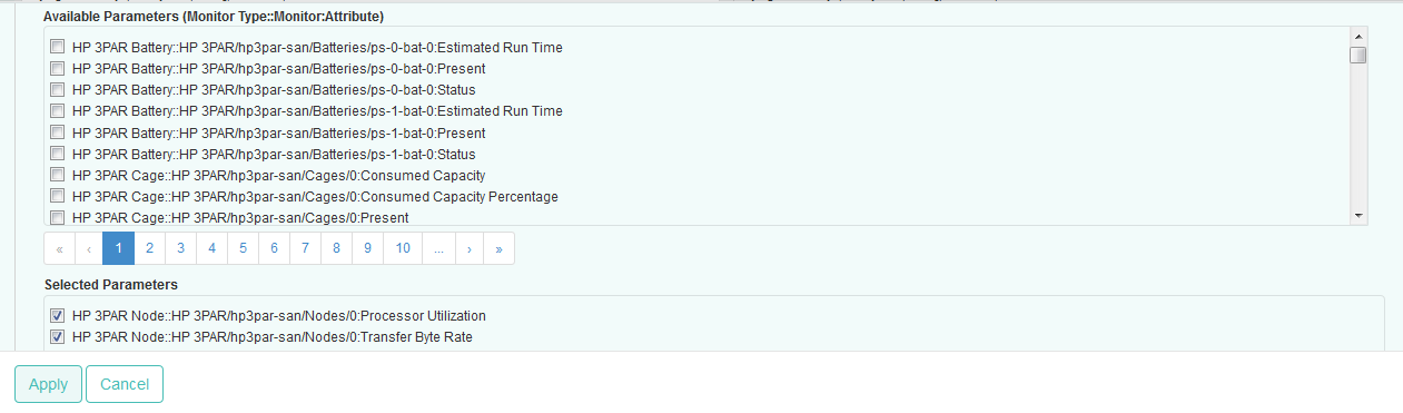 Selecting the Processor Utilization Parameter