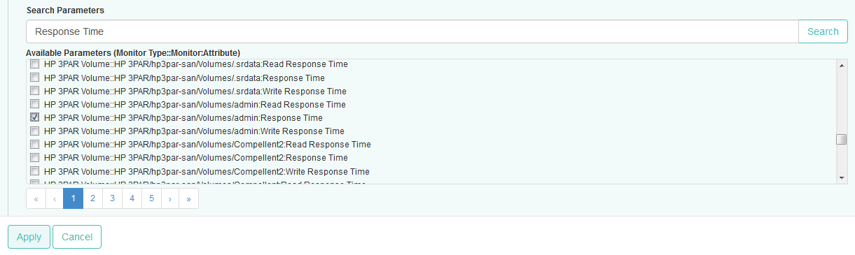 Selecting the HP 3PAR Volume