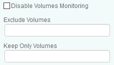 Enabling/Disabling Volumes Monitoring