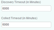 Customizing Discovery and Collect Timeouts