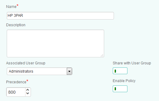 Specifying the Monitoring Policy Properties