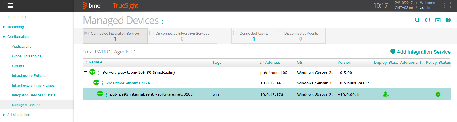 Uninstalling HP 3PAR KM for PATROL - Managed Devices