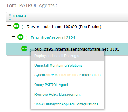 Uninstalling HP 3PAR KM for PATROL - Locating the Managed Device