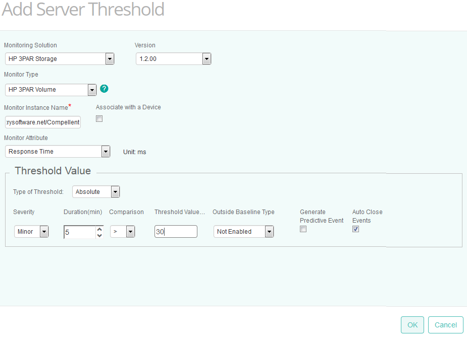 Setting Server Thresholds