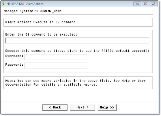 Alert Action: Execute an OS Command