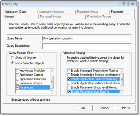 Graph – PATROL Query – General Tab