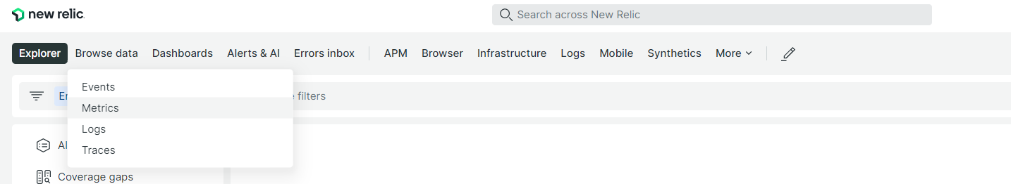 New Relic - Checking that hardware metrics are properly sent