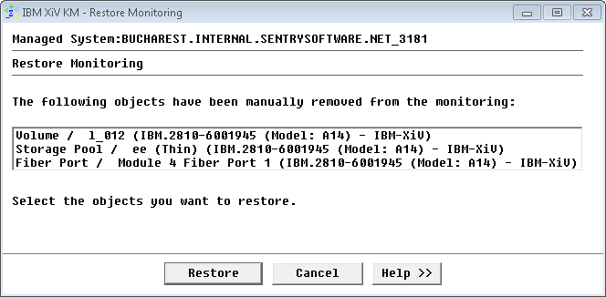 Restore_Monitoring