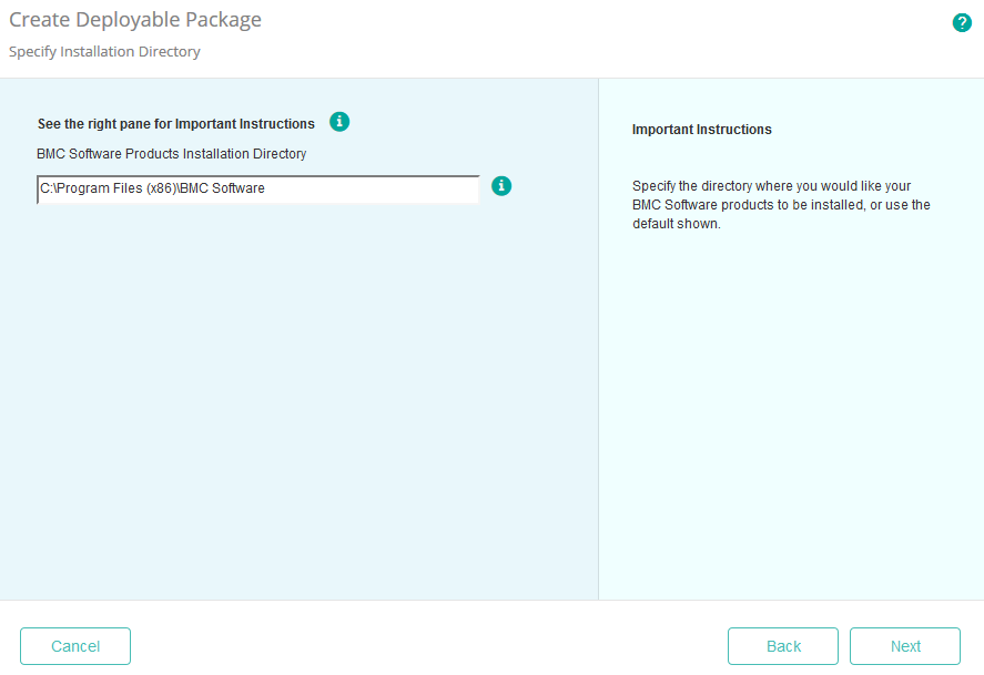 Selecting the Installation Directory