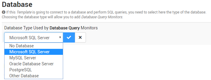 Selecting the Database Type