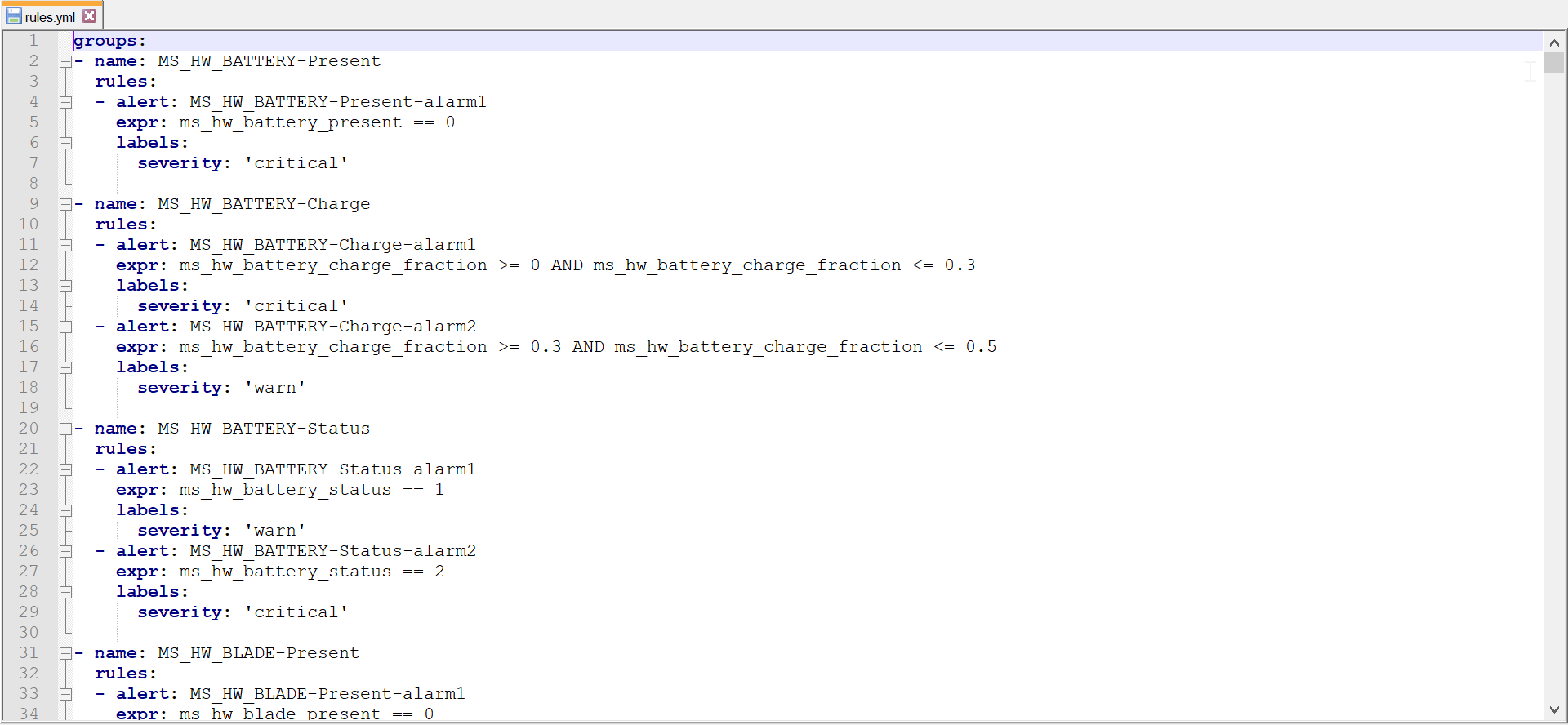 Configuring Alerting Rules