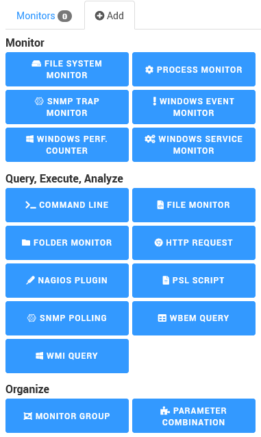 Adding a Monitor to a Template