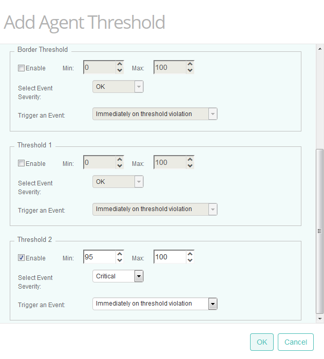 Setting Agent Threshold for the Pure Storage Monitors