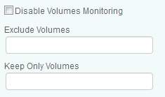 Enabling/Disabling volumes Monitoring