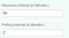 Customizing the Discovery and Polling Intervals