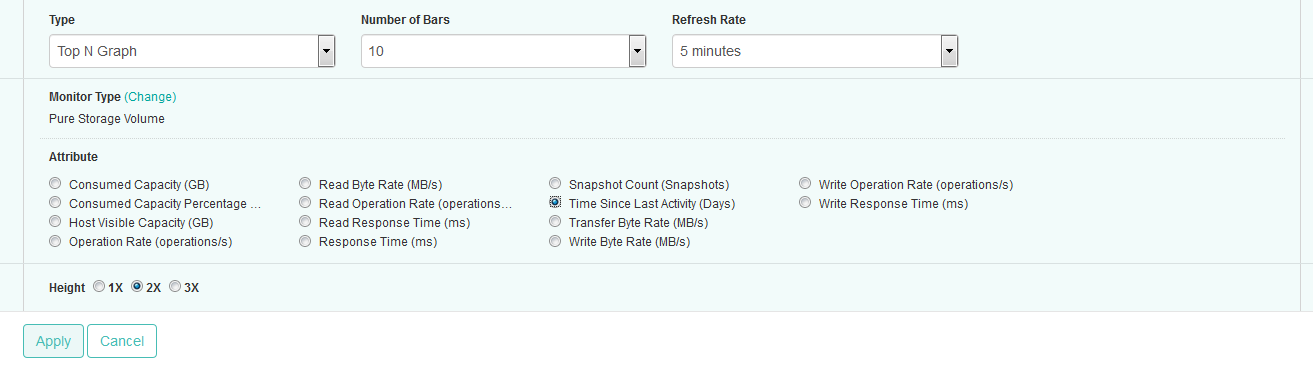 Selecting the Time Since Last Activity Parameter