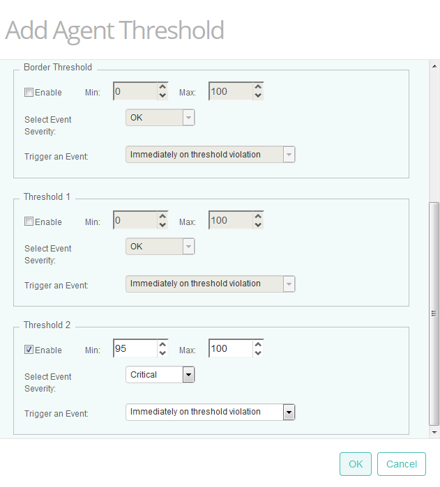 Setting Agent Threshold for the Pure Storage  Monitors