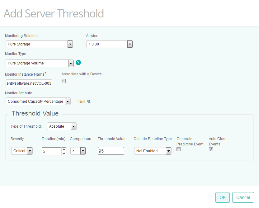 Setting Server Thresholds